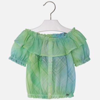 Μπλούζα Βουάλ Καρό Mayoral 27-03177-040