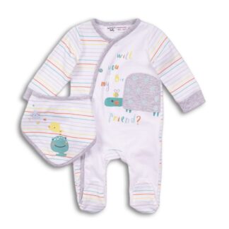 Βρεφικό Φορμάκι Με Σαλιάρα set ABC Minoti