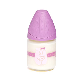 Μπιμπερό Γυάλινο 120ml Bear Purple Suavinex