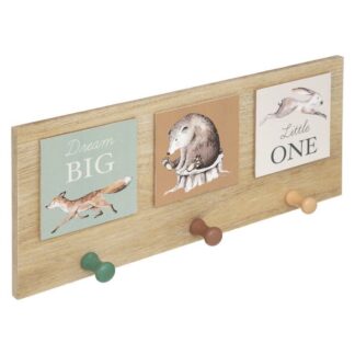 Κρεμάστρα Τοίχου 3 Θέσεων Ξύλινη 34,5x15