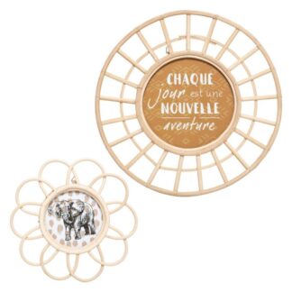 Κορνίζες Τοίχου Σετ 2τμχ Rattan