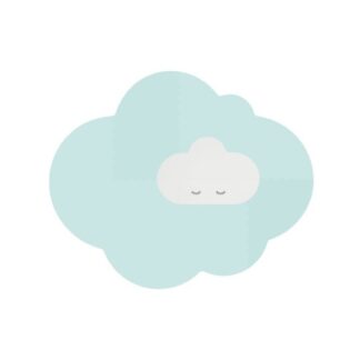 Δάπεδο Παιχνιδιού 175x145 Σύννεφο Απαλό Πράσινο Quut