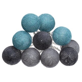 Γιρλάντα 10 Φωτάκια Petrol/Black/Grey