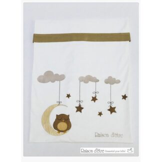 Παπλωματοθήκη Raison D’Etre Dreamy Owl Καφέ 120x160