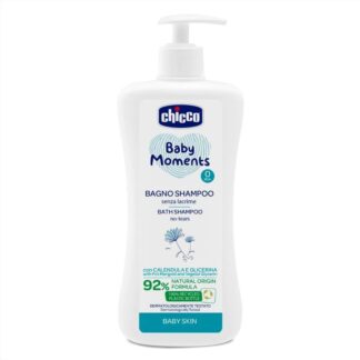 Σαμπουάν-Αφρόλουτρο New Baby Moments Bath Shampoo 500ml Με Αντλία Chicco