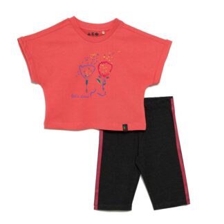 Σετ Κοντομάνικο Μπλουζάκι Με Κολάν Lets Draw Ako Abo