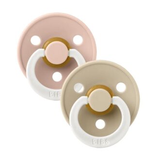 Πιπίλες 2τμχ Καουτσούκ 0+m Colour Blush Glow/Vanilla Glow Bibs