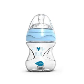 Μπιμπερό Γυάλινο 140ml Anticolic 0m+ 6013 Blue Nuvita