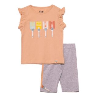 Σετ Κοντομάνικο Μπλουζάκι Με Κολάν Vitamin Sea Ako Abo