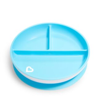 Πιάτο Με Βεντούζα Stay Put Light Blue Munchkin