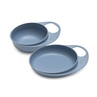 Μπωλ & Πιάτο Σετ 2τμχ Easy Eating Powder Blue Nuvita