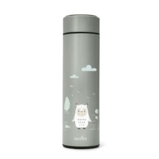 Ανοξείδωτο Θερμός 500ml Με Θερμόμετρο 4455 Sage Green Nuvita