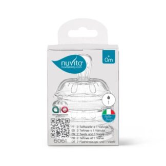 Θηλές Καουτσούκ Αργής Ροής 2τμχ Nuvita