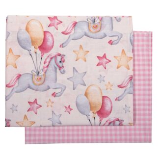 Σεντόνια Λίκνου 2τμχ Βaby 8828 Ροζ Greenwich Polo Club