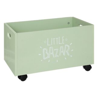 Κούτι Αποθήκευσης Παιχνιδιών Τροχήλατο Πράσινο