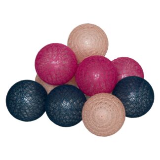 Γιρλάντα 10 Φωτάκια Somon/Blue/Fuchsia