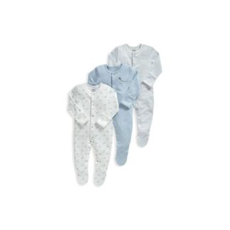 Βρεφικά Φορμακια Σετ 3τμχ ΜΜ 100% Cotton Whales Mamas & Papas