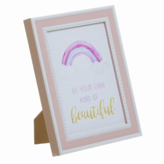 Κορνίζα 15x20 2H Polyresin Ροζ Inart