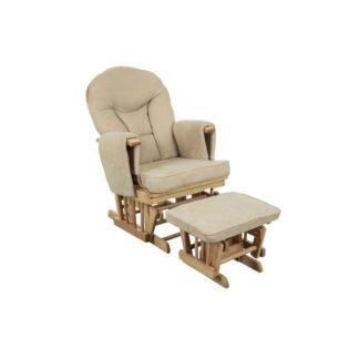 Πολυθρόνα Θηλασμού Κουνιστή Στρογγυλή Πλάτη Φυσικό Baby Adventure