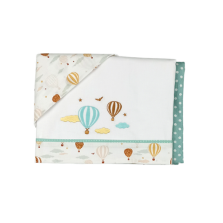 Σετ Σεντόνια Κούνιας 3τμχ Air Balloon Baby Star