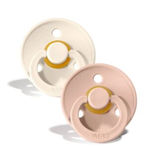 Πιπίλες 2τμχ Καουτσούκ 6+m Colour Ivory/Blush Bibs