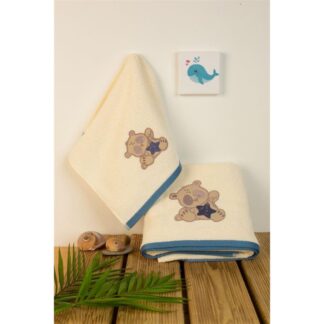 Σετ Πετσέτες 2τμχ Star Bear 153 Εκρού Dimcol