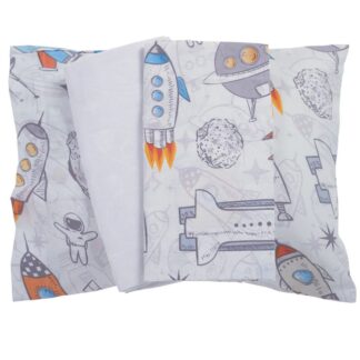 Σετ Σεντόνια Κούνιας 3τμχ Fun 4877 Λευκό/Γκρι Das