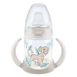 Μπιμπερό Εκπαίδευσης Με Λαβές First Choice The Lion King 150ml 6m+ Nuk