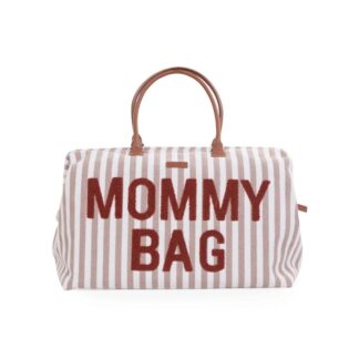 Τσάντα Αλλαγής Mommy Bag Stripes Nude-Terracotta Childhome