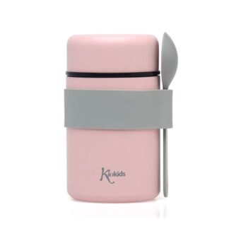 Θερμός Φαγητού Με Κουταλάκι 500ml Ροζ Kiokids