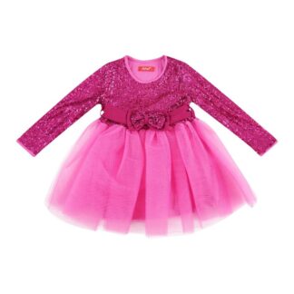 Φόρεμα Παγιέτες Τούλι Φούξια Chief 2500