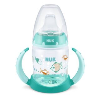 Μπιμπερό Εκπαίδευσης Με Λαβές First Choice 150ml 6-18m Τυρκουάζ Nuk