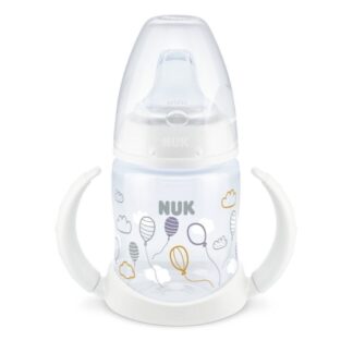 Μπιμπερό Εκπαίδευσης Με Λαβές First Choice 150ml 6-18m Λευκό Nuk