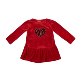 Φόρεμα Bελουτέ Κόκκινο Chief 2505