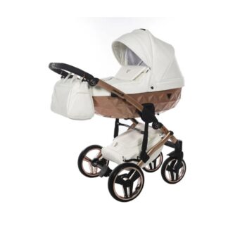 Πολυκαρότσι 2 Σε 1 Mirror Satin 05 Rose Gold & White Junama