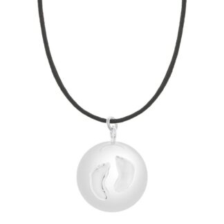 Μενταγιόν Εγκυμοσύνης Bola Sofie Silver Πατουσάκια Proud Mama