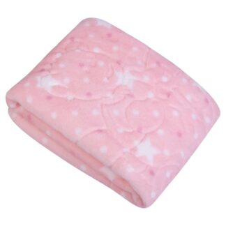 Κουβέρτα Κούνιας Velour 110x140 Baby 8830 Ροζ Greenwich Polo Club