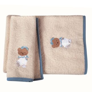 Σετ Πετσέτες 8842 Baby Λευκό/Μπεζ Greenwich Polo Club