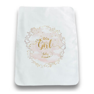 Σελτές Girl Baby Shower 50x70 Bonjour Bebe