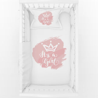 Σετ Σεντόνια Στέμμα It's Α Girl Bonjour Bebe