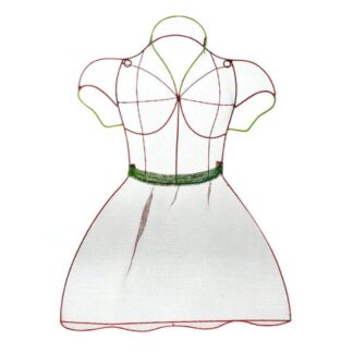 Διακοσμητικό Τοίχου Μεταλλικό Μπούστο Κόκκινο 51x7x68 Inart