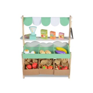 Ξύλινος Εκπαιδευτικός Πάγκος Σούπερ Μάρκετ Με Προϊόντα 4425 Moni