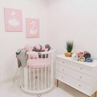 Πολυμορφικό Κρεβάτι Smart Bed Round 9 σε 1 White IngVart