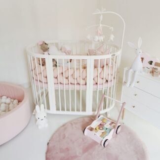 Πολυμορφικό Κρεβάτι Smart Bed Oval 9 σε 1 White IngVart