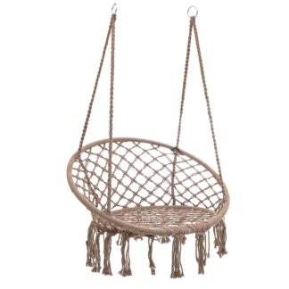 Κούνια Σχοινί Brown 60x80x135 Inart