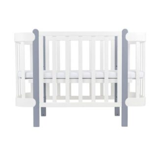 Βρεφική Κούνια Anti-Reflux Nika Λευκό Με Γκρι Πόδια Ingvart