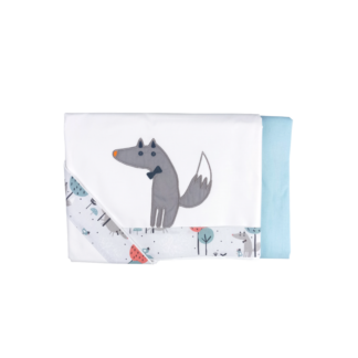 Σετ Σεντόνια Κούνιας 3τμχ Wolf Baby Star