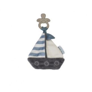 Υφασμάτινο Πανάκι Παρηγοριάς Βαρκάκι Με Κλιπ Πιπίλας Sailors Bay Little Dutch