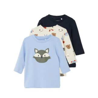 Σετ 3 Μπλούζες Name It 3980322_13208063 Μπλέ