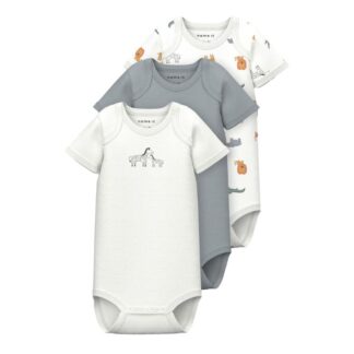 Βρεφικά Ζιπουνάκια Σετ 3τμχ Name It 4164310_13214712 Γκρί